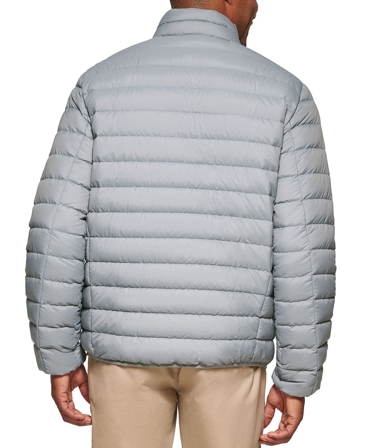 Club Room Down Packable Quilted Puffer Jacket Heather Grey