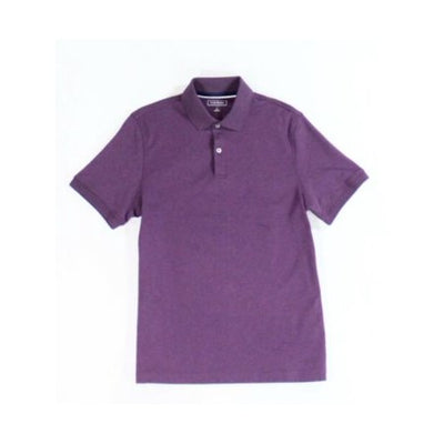 Club Room Mens Purple Heather Classic Fit Stretch Polo Purple