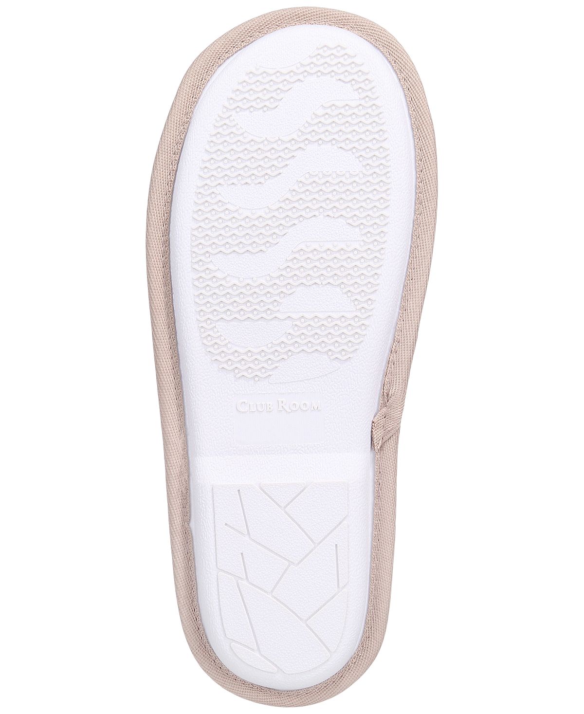 Club Room Sled Dog Slippers Beige