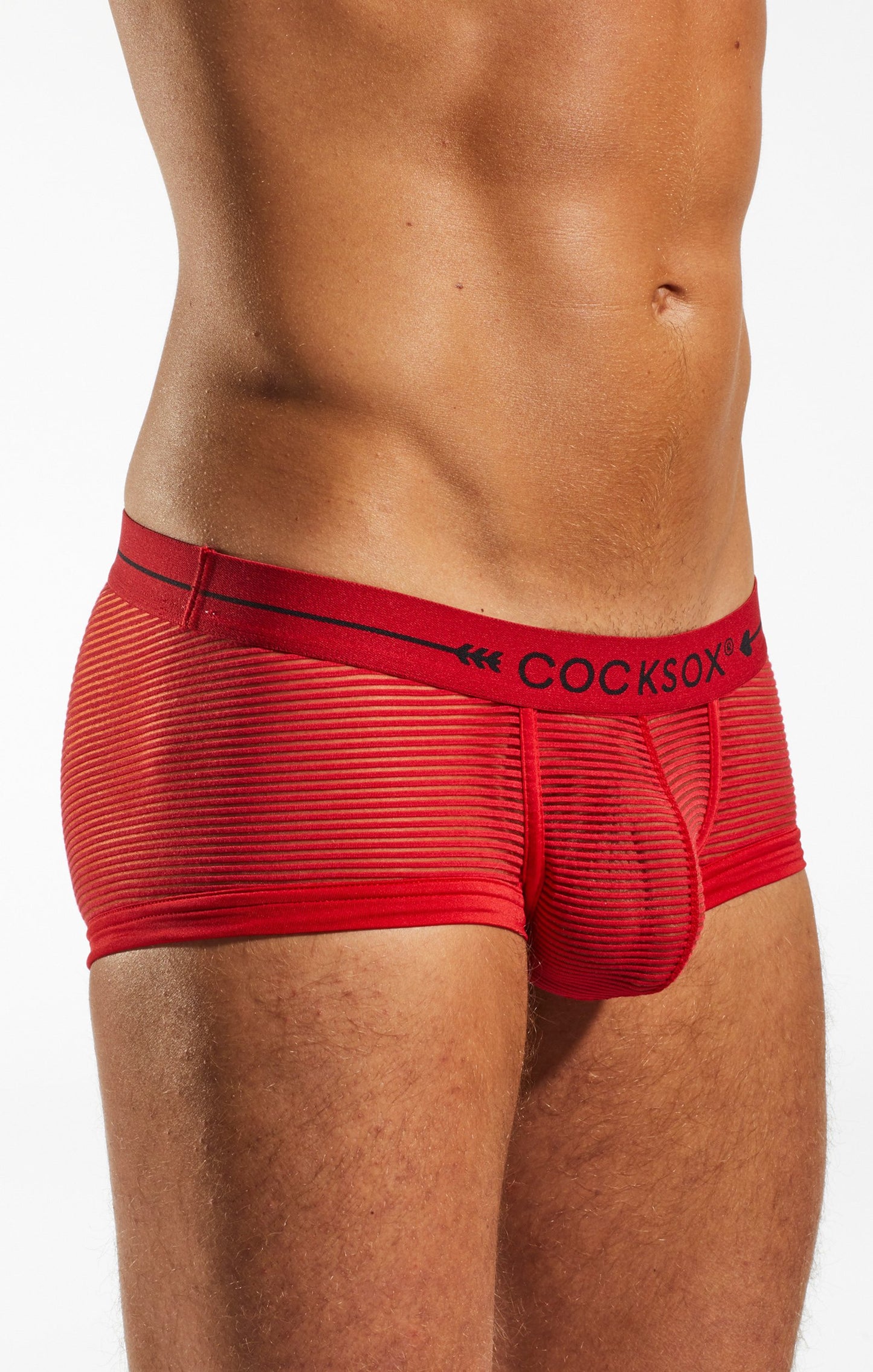 Cocksox Red CX68SH Sheer Trunk