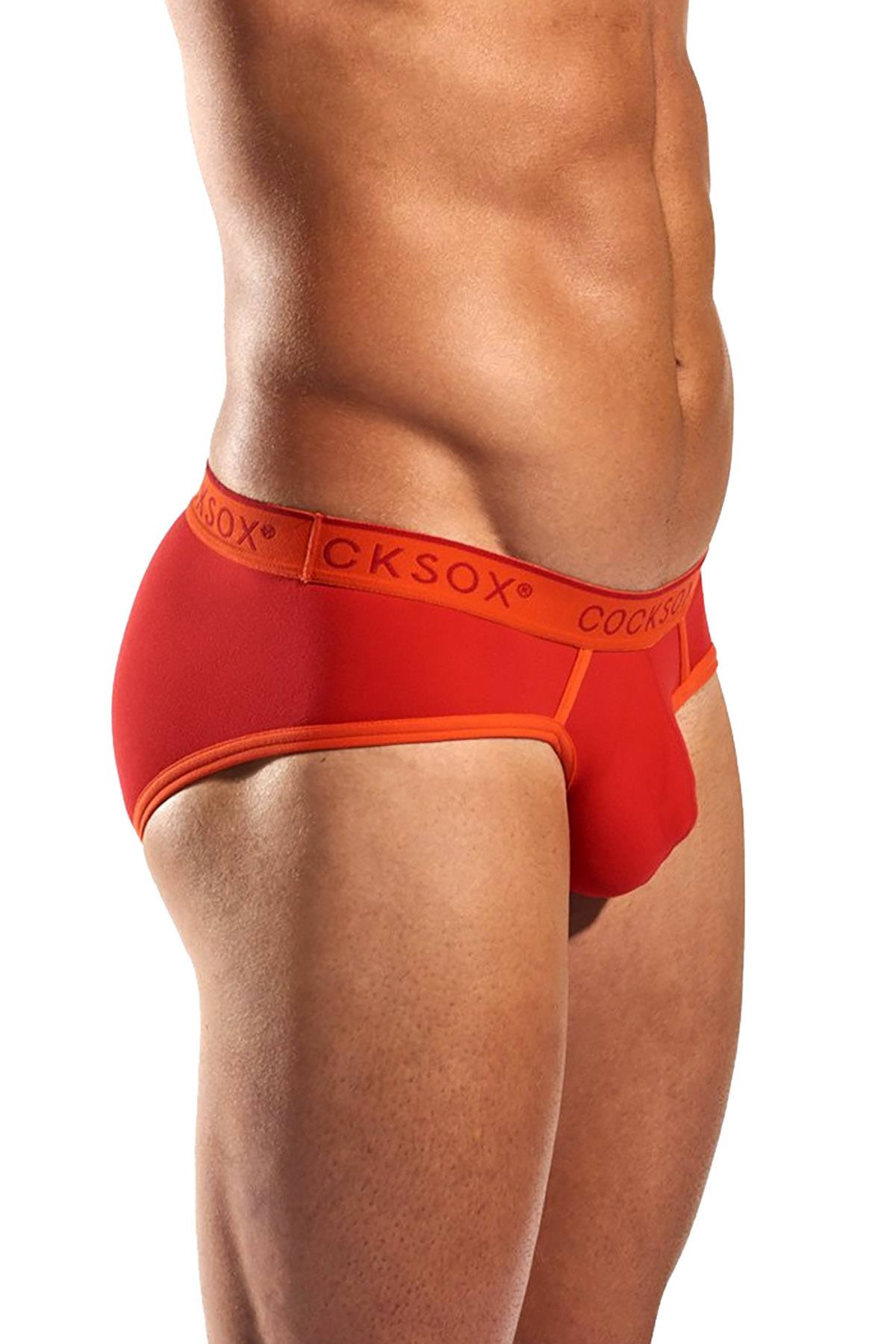 Cocksox Sumac Red Contour Pouch Sports Brief Cheapundies