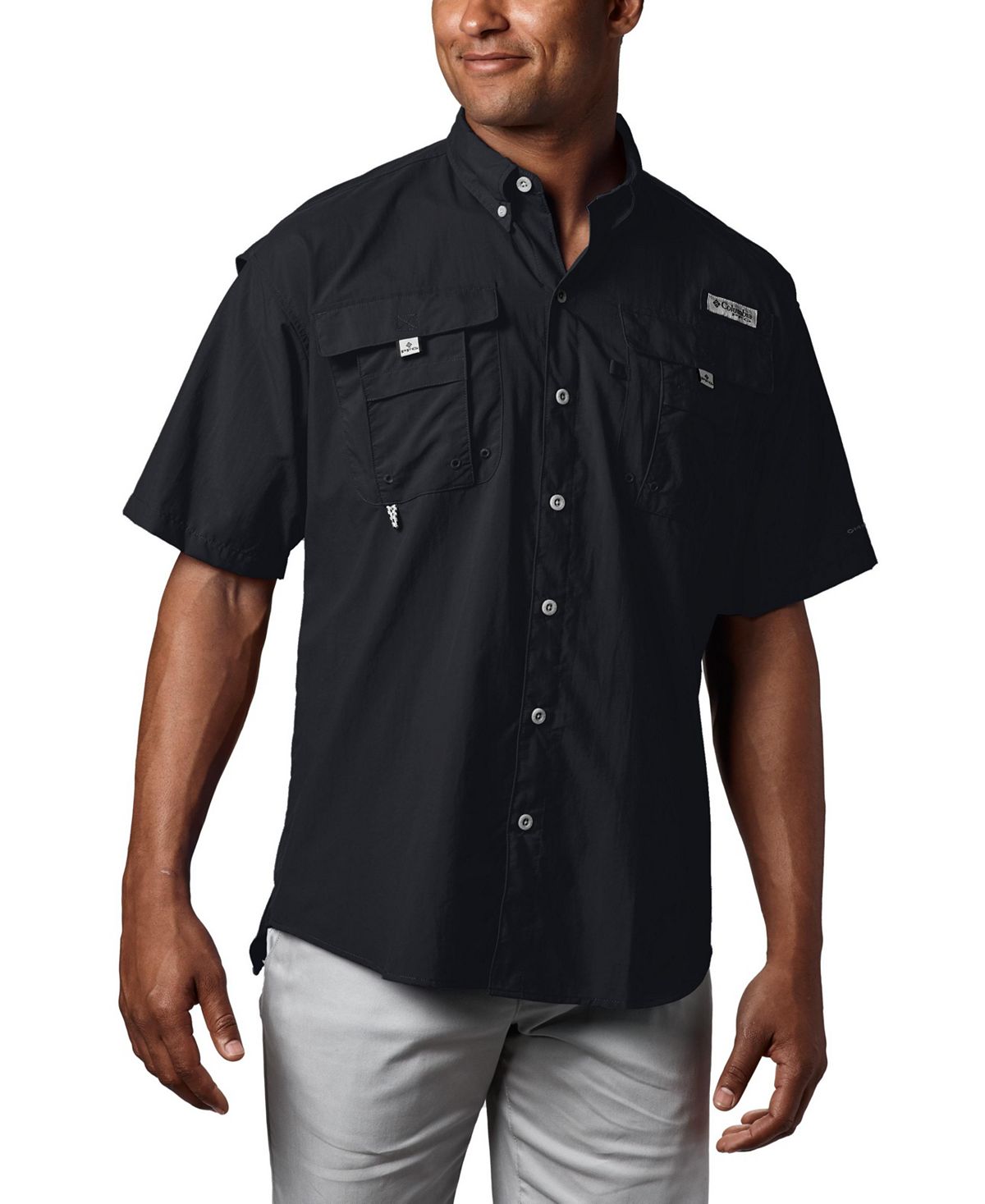 Columbia Pfg Bahama Ii Upf-50 Quick Dry Shirt Black