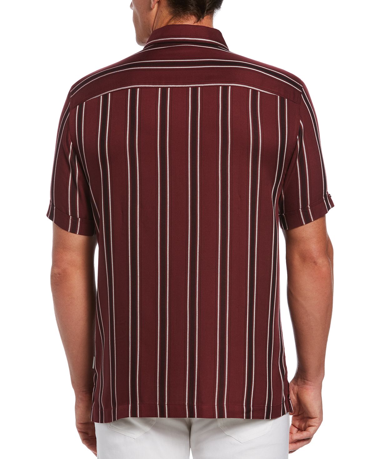 Cubavera Camp-collar Shirt Dark Red