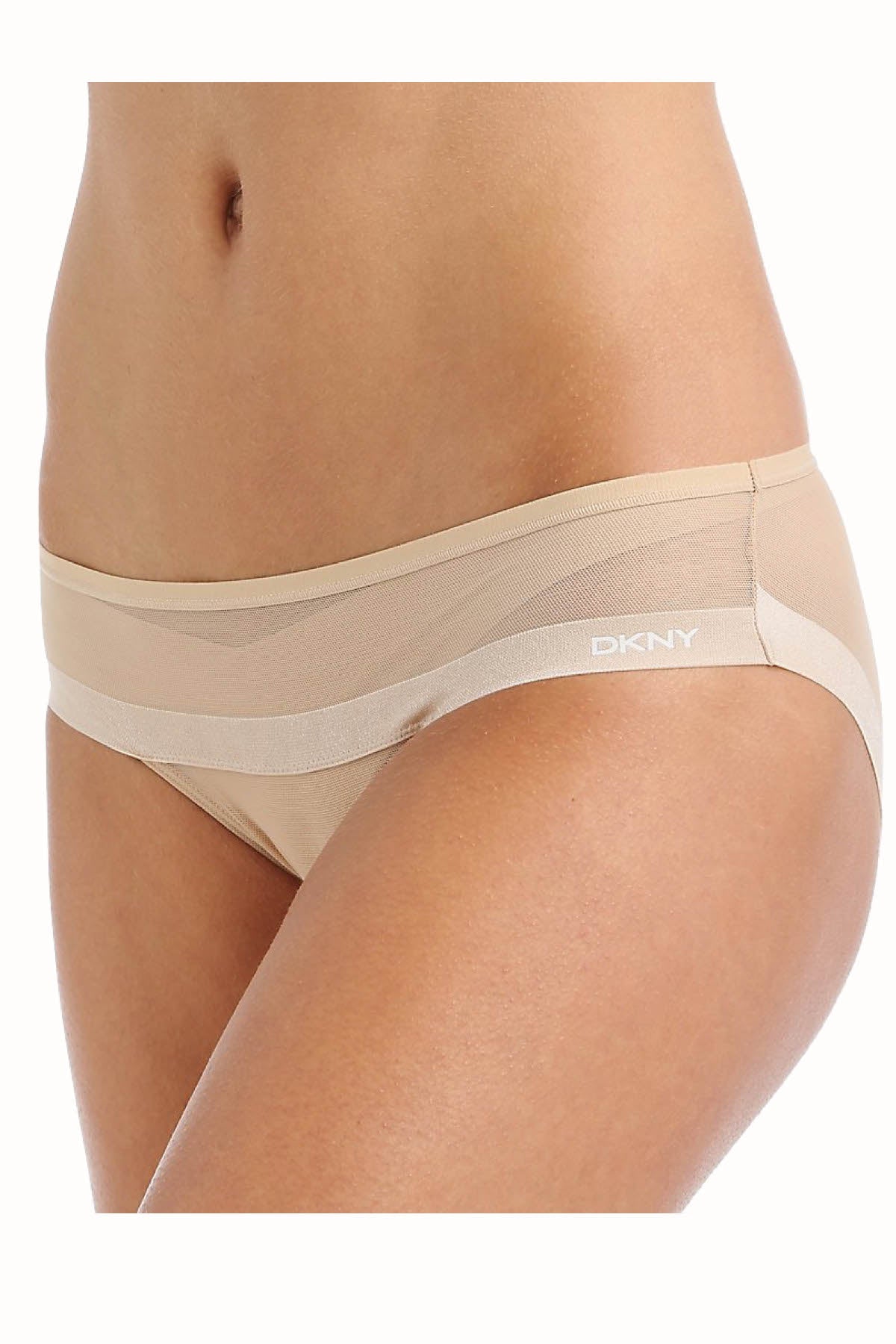 DKNY Beige Modern Lights Mesh Hipster Brief