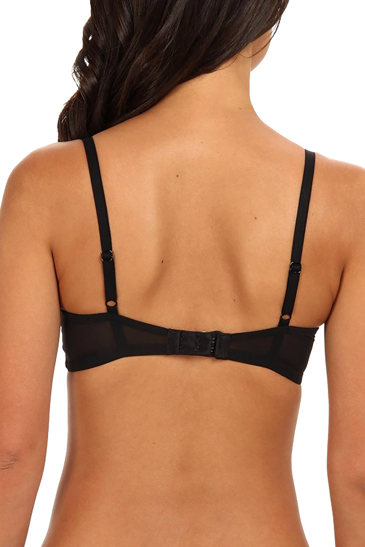 DKNY Black Signature Lace Unlined Underwire Bra