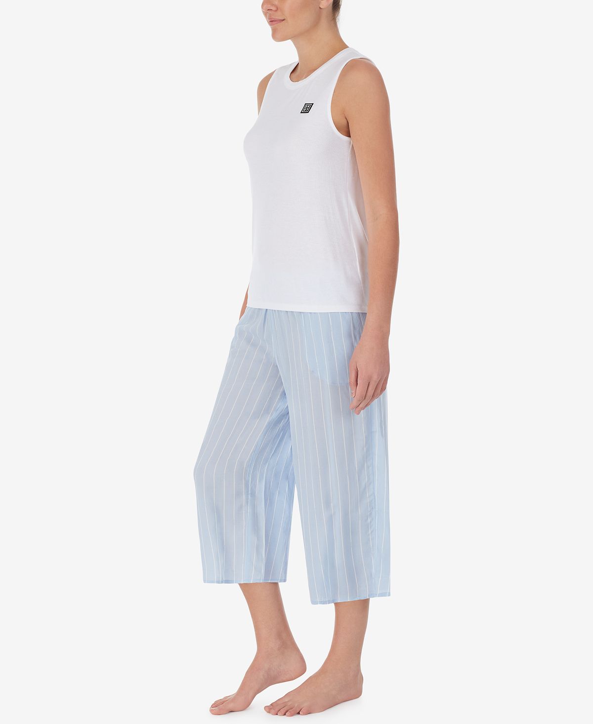 Dkny Tank Top & Capri Pants Pajama Set Peri Stp