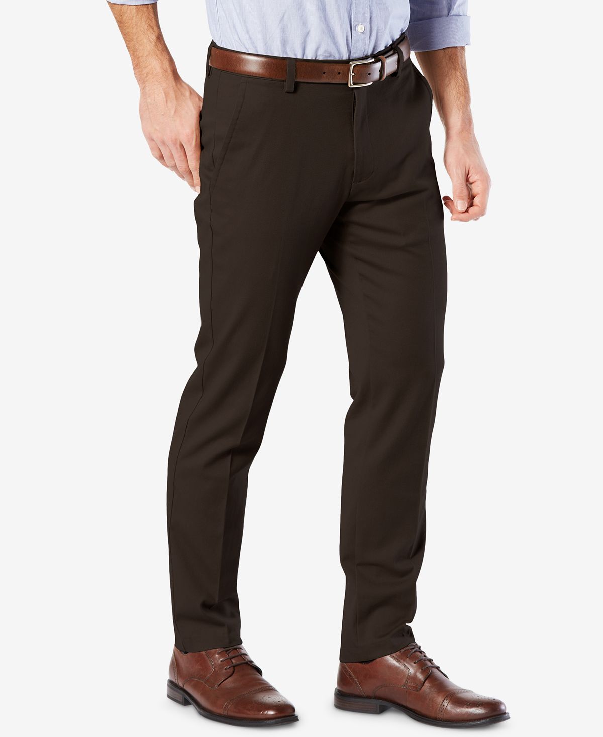 Dockers Easy Slim Fit Khaki Stretch Pants Coffee Bean – CheapUndies