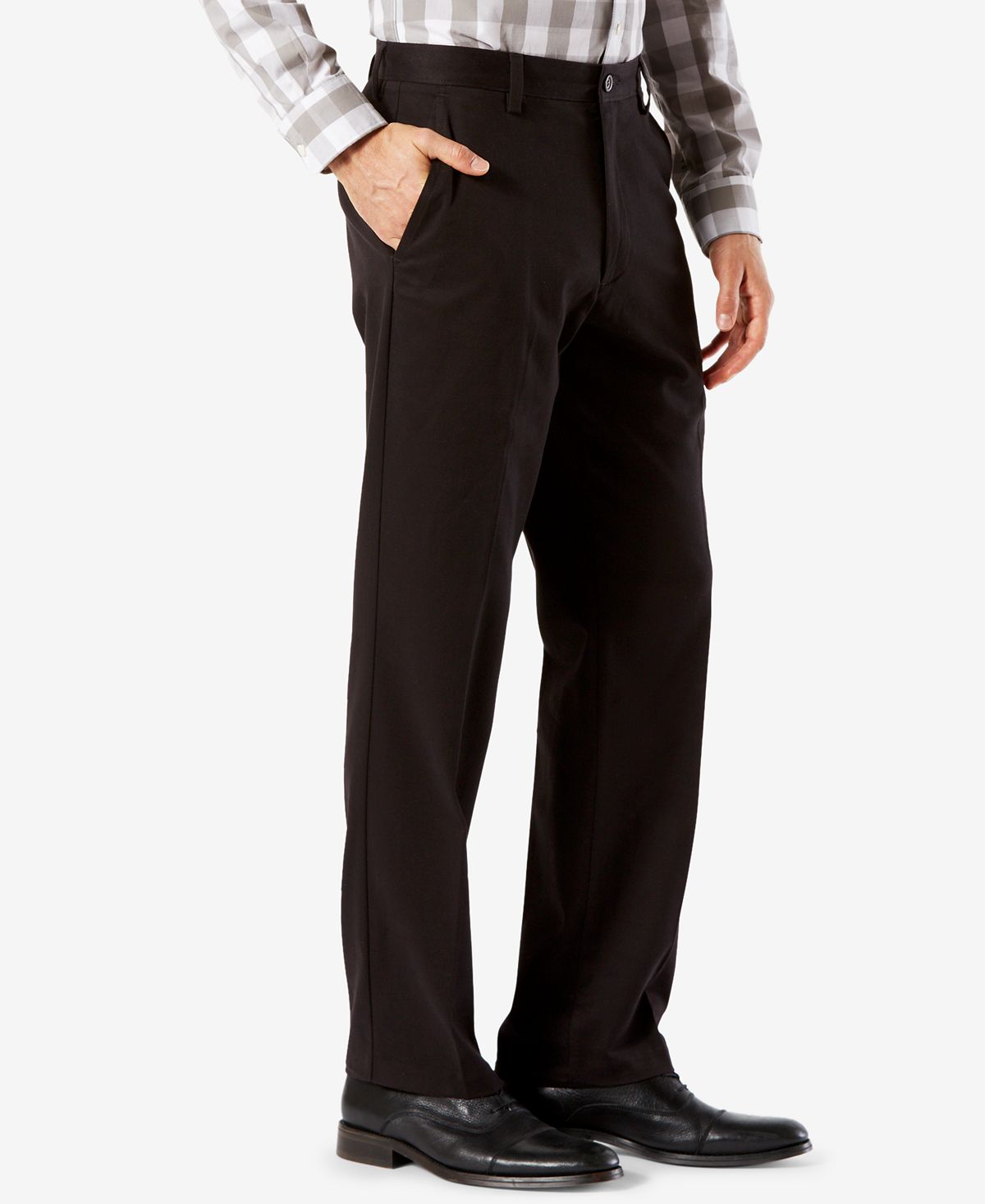 Dockers Easy Straight Fit Khaki Stretch Pants Black