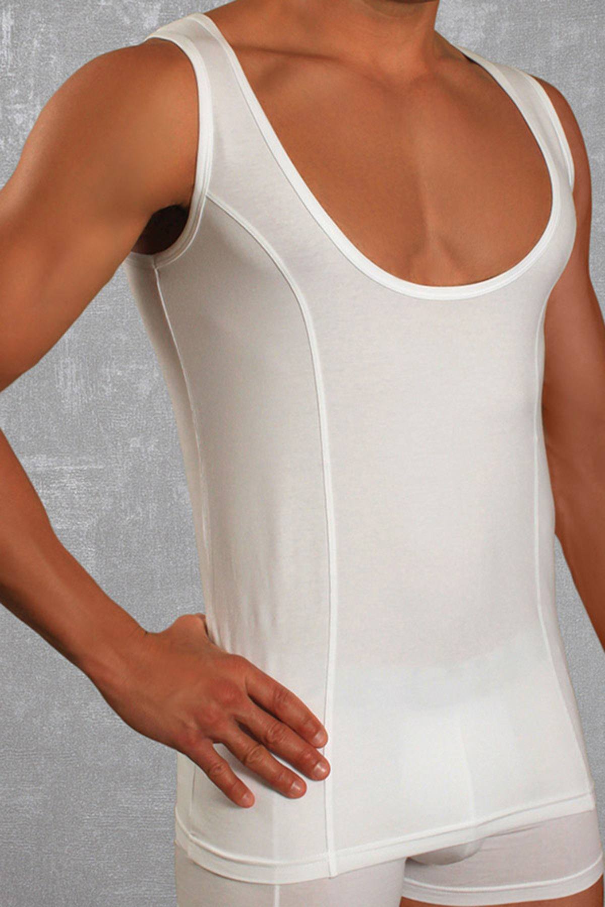 Doreanse White Athletic Big Scoop Tank