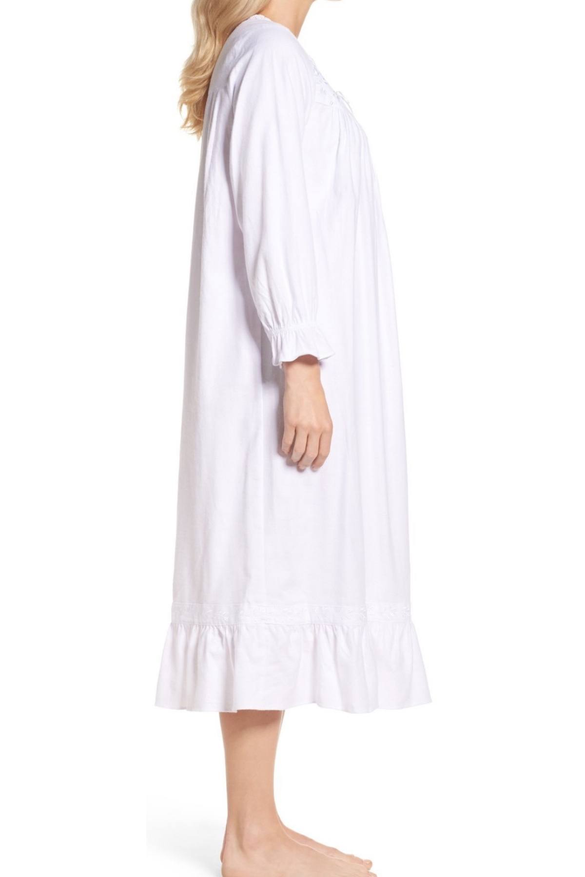 Eileen West White Embroidered Ballet Nightgown