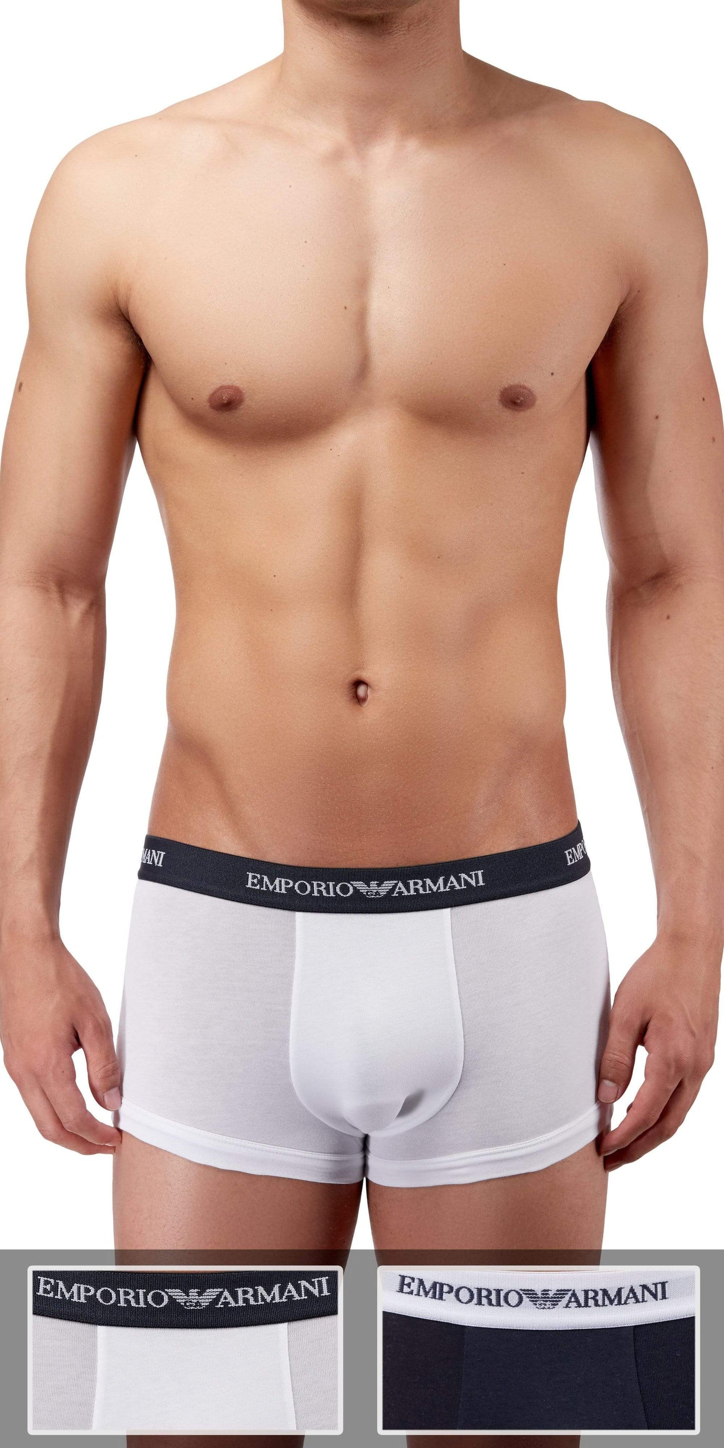 Emporio Armani 2-Pack Trunk White-marine