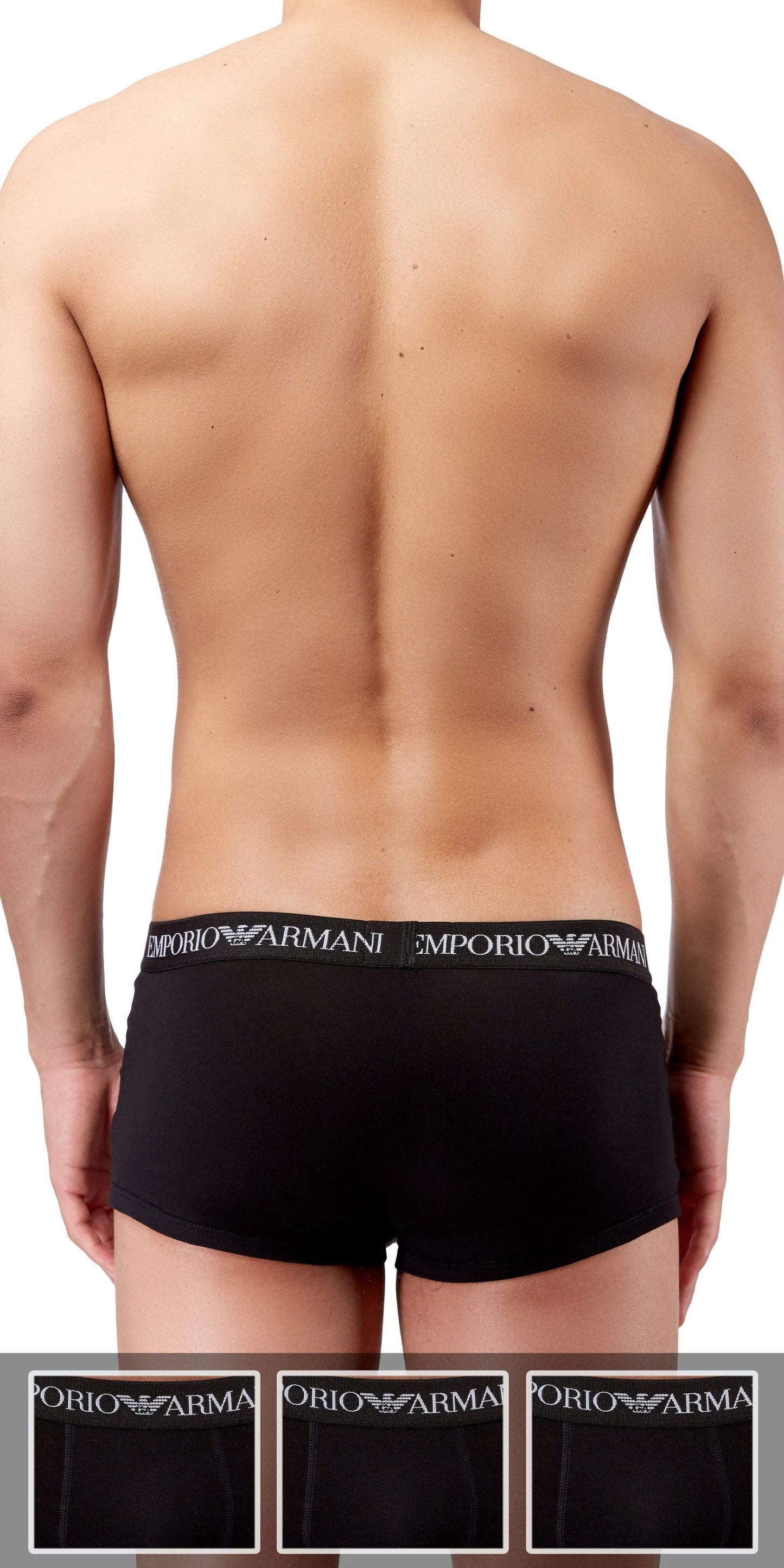 Emporio Armani 3-Pack Trunk Black