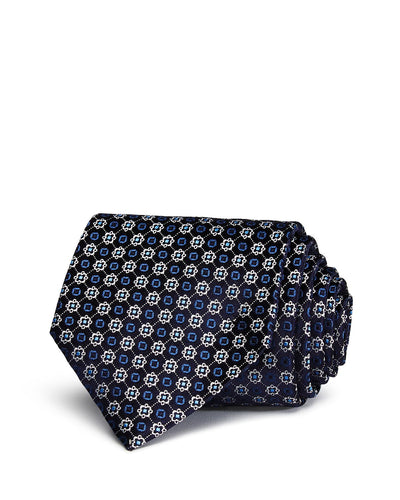 Ermenegildo Zegna Framed Dot Classic Tie Navy