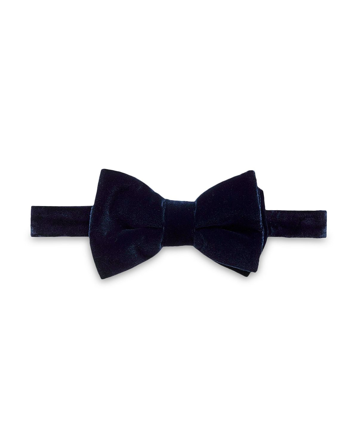 Eton Velvet Silk Bow Tie Blue