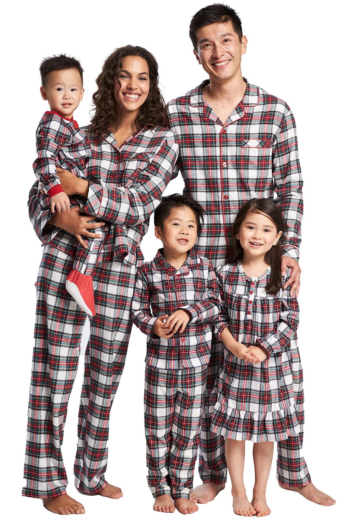 Family Pajamas Matching Women's Brinkley Cotton Plaid Pajamas Set