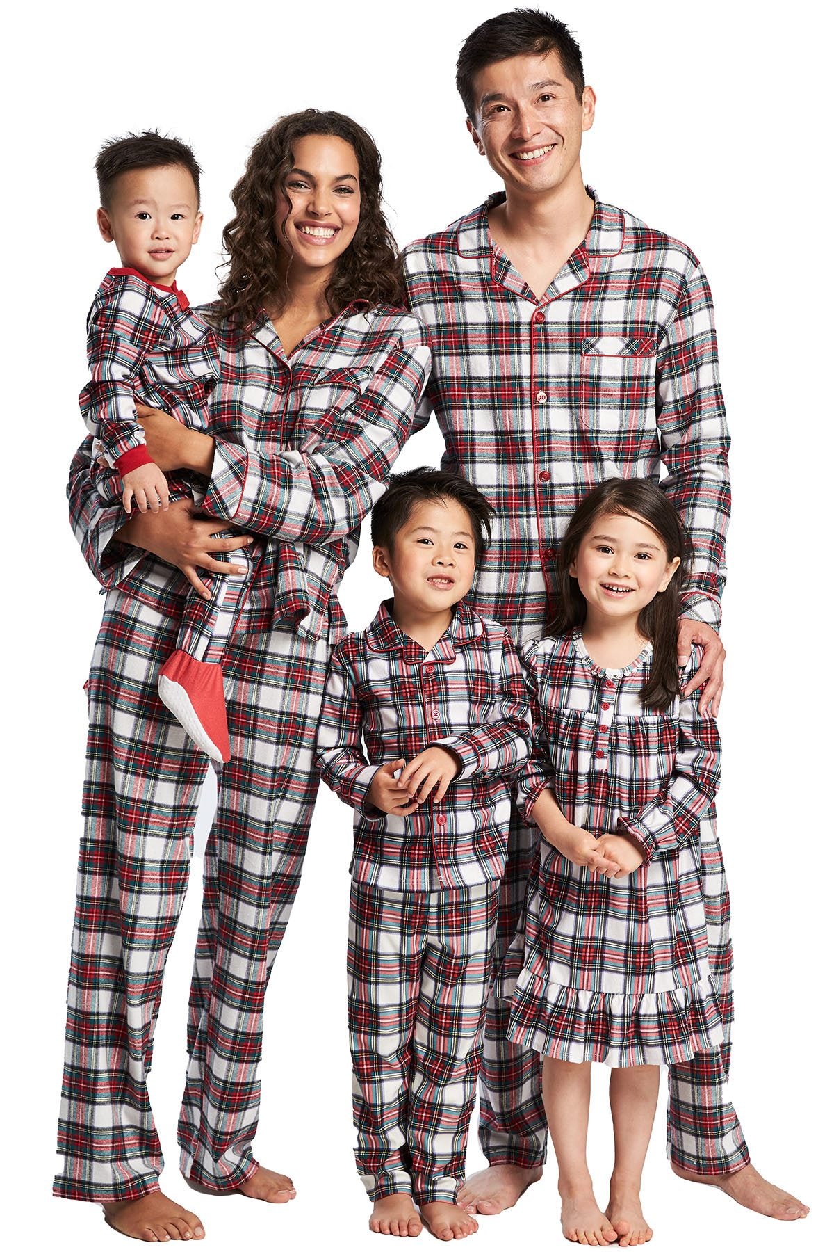 Family PJs Men Holiday Pajama Set in Stewart Plaid