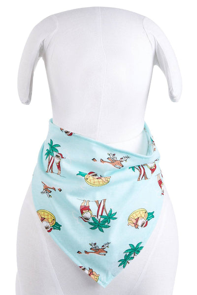 Family PJs PET Tropical Santa Bandana