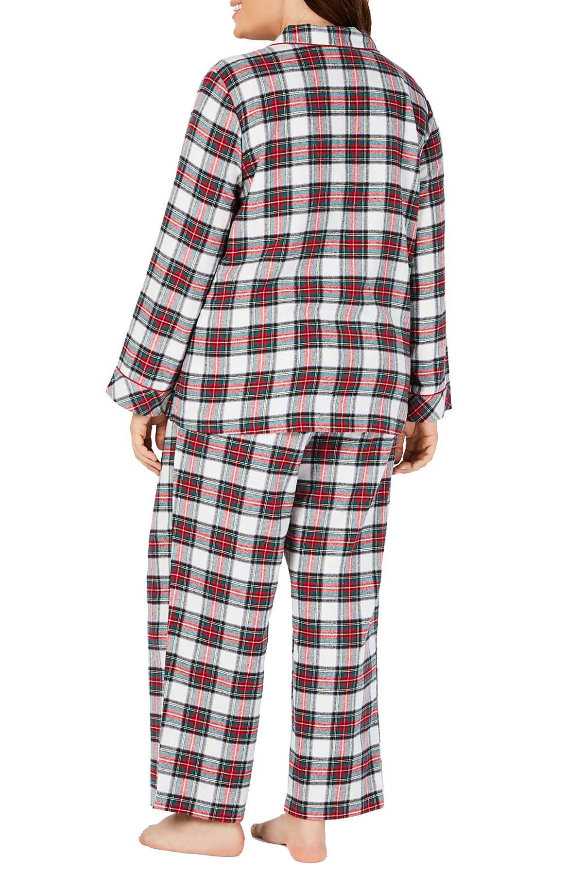 Family PJs PLUS Stewart Plaid Flannel Pajama Set – CheapUndies