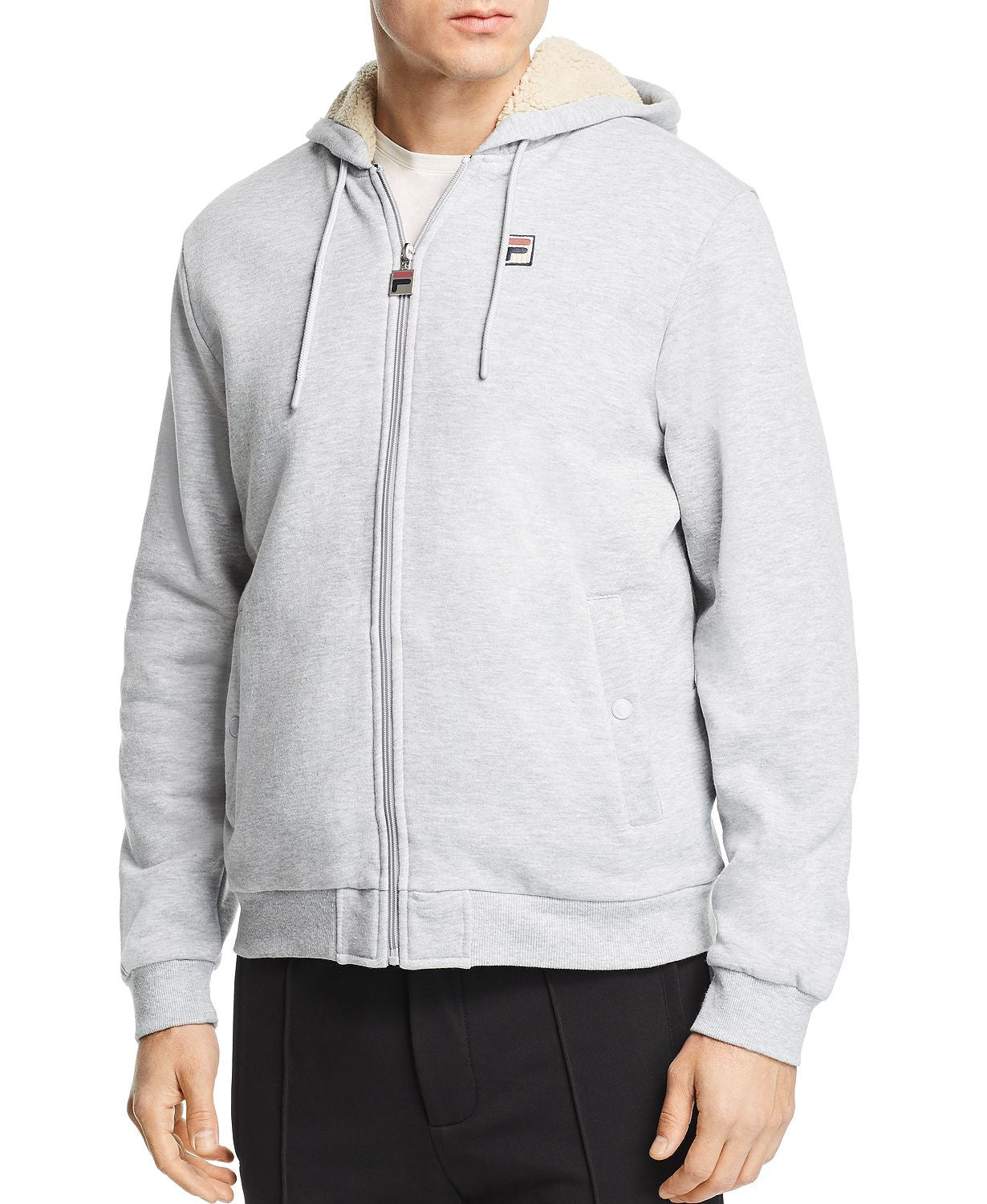 Fila Simons Sherpa-lined Hoodie Light Gray