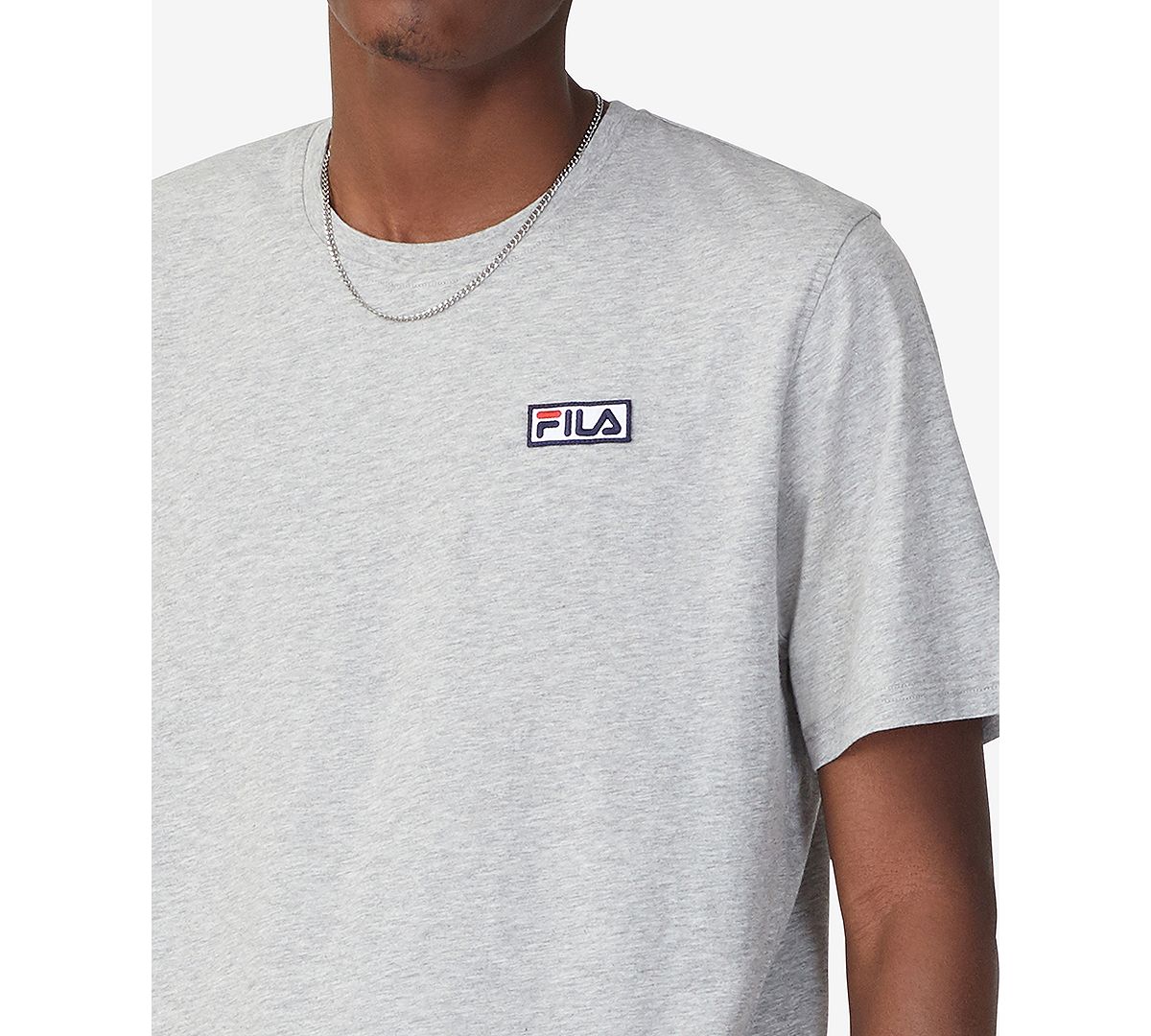 Fila Skylar Crewneck Logo T-shirt Grey Heather – CheapUndies