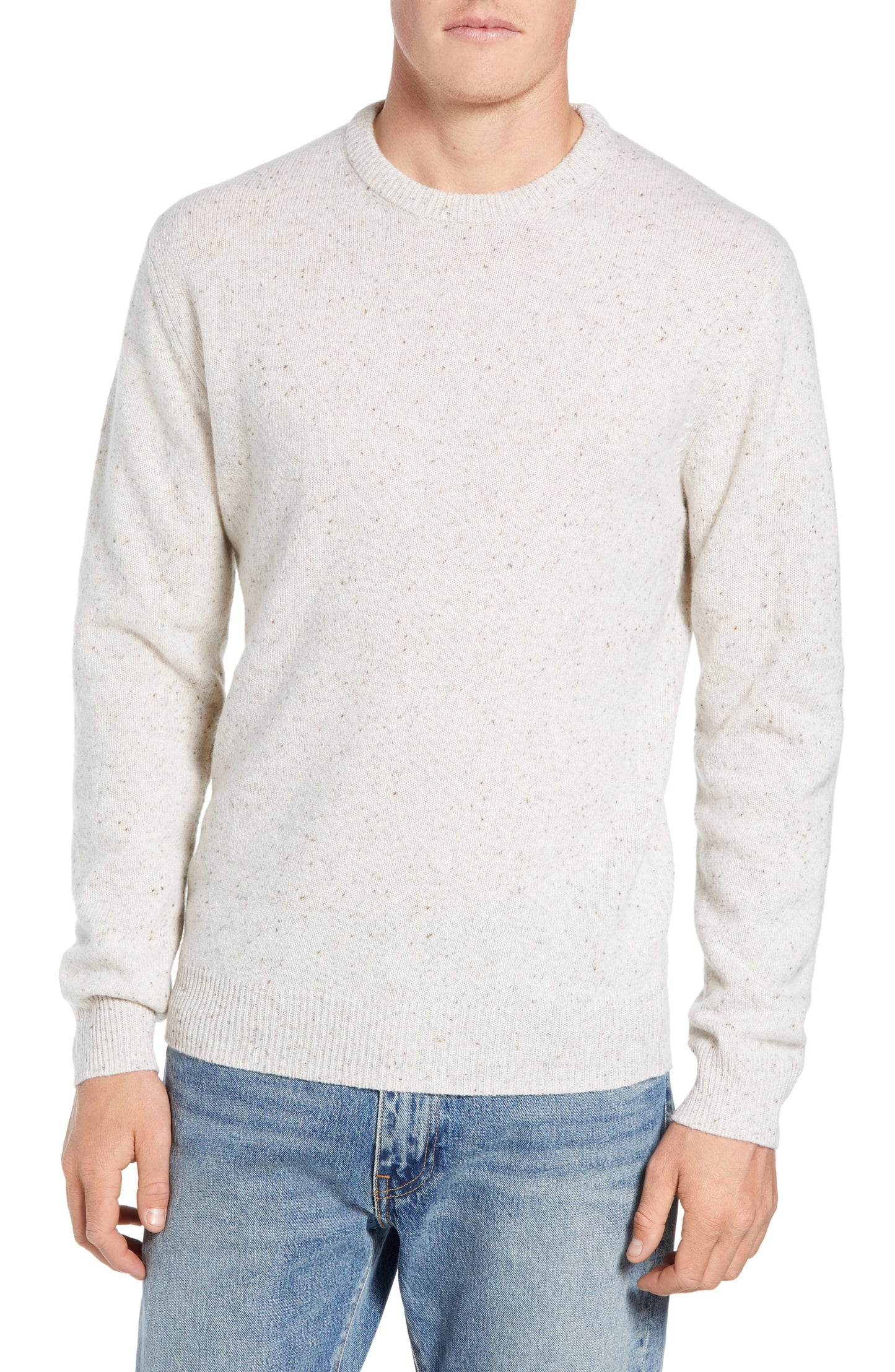 French Connection Men's Donegal Sweater  Grey