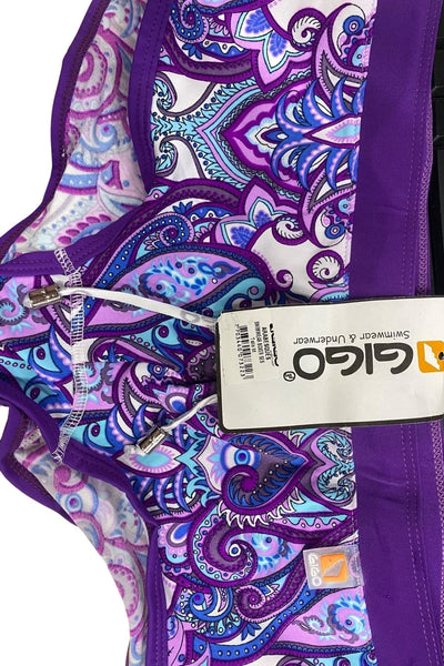 Gigo Purple Arabesques Swim Trunk