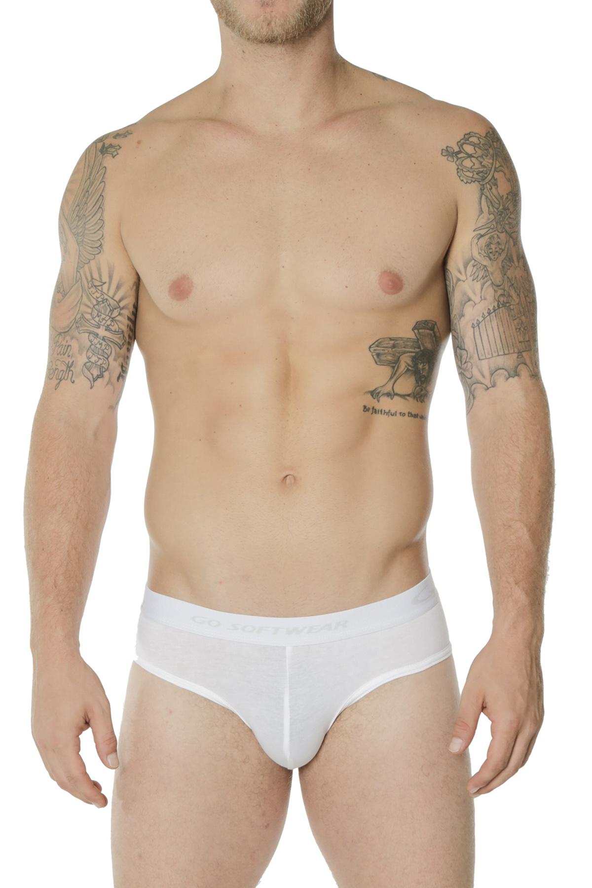 Go Software White Padded Brief