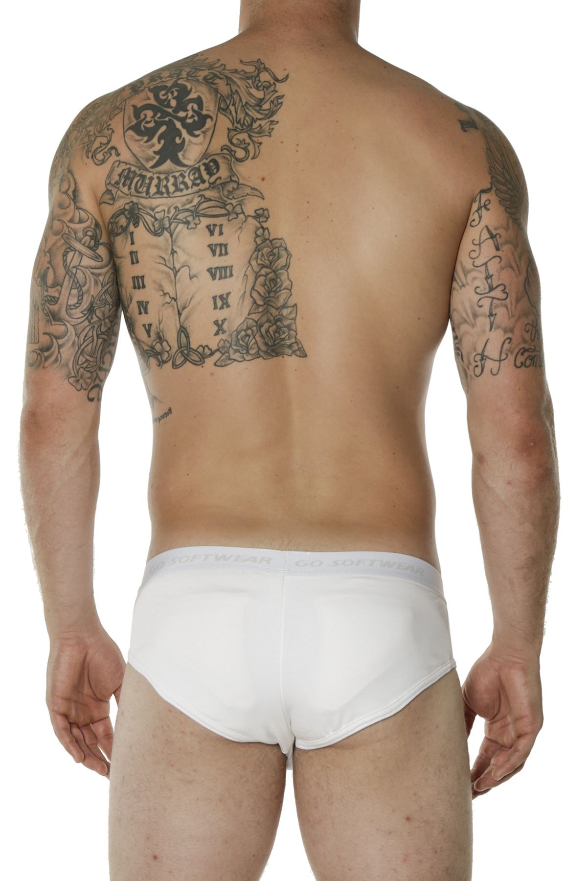 Go Software White Padded Brief