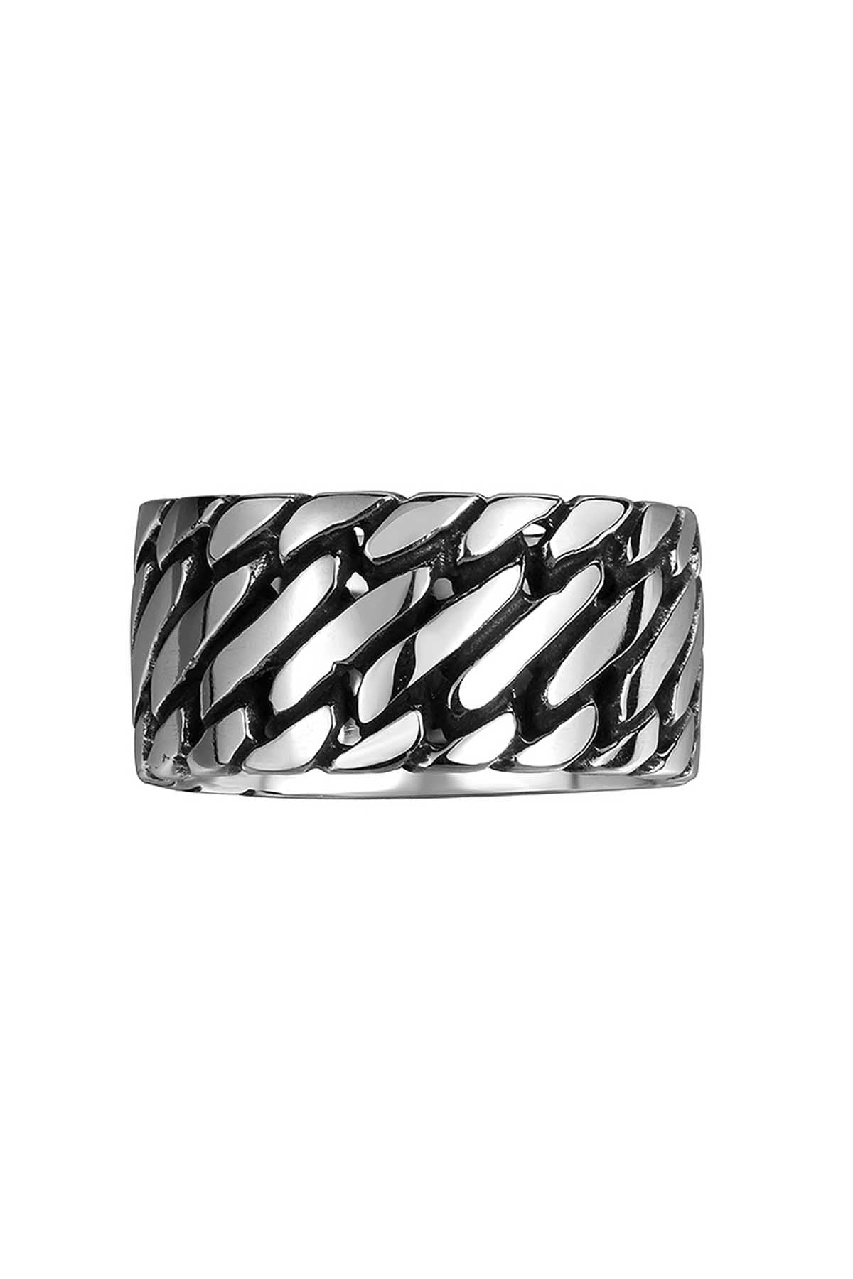 Gomaya Double Chain Stainless Steel Ring