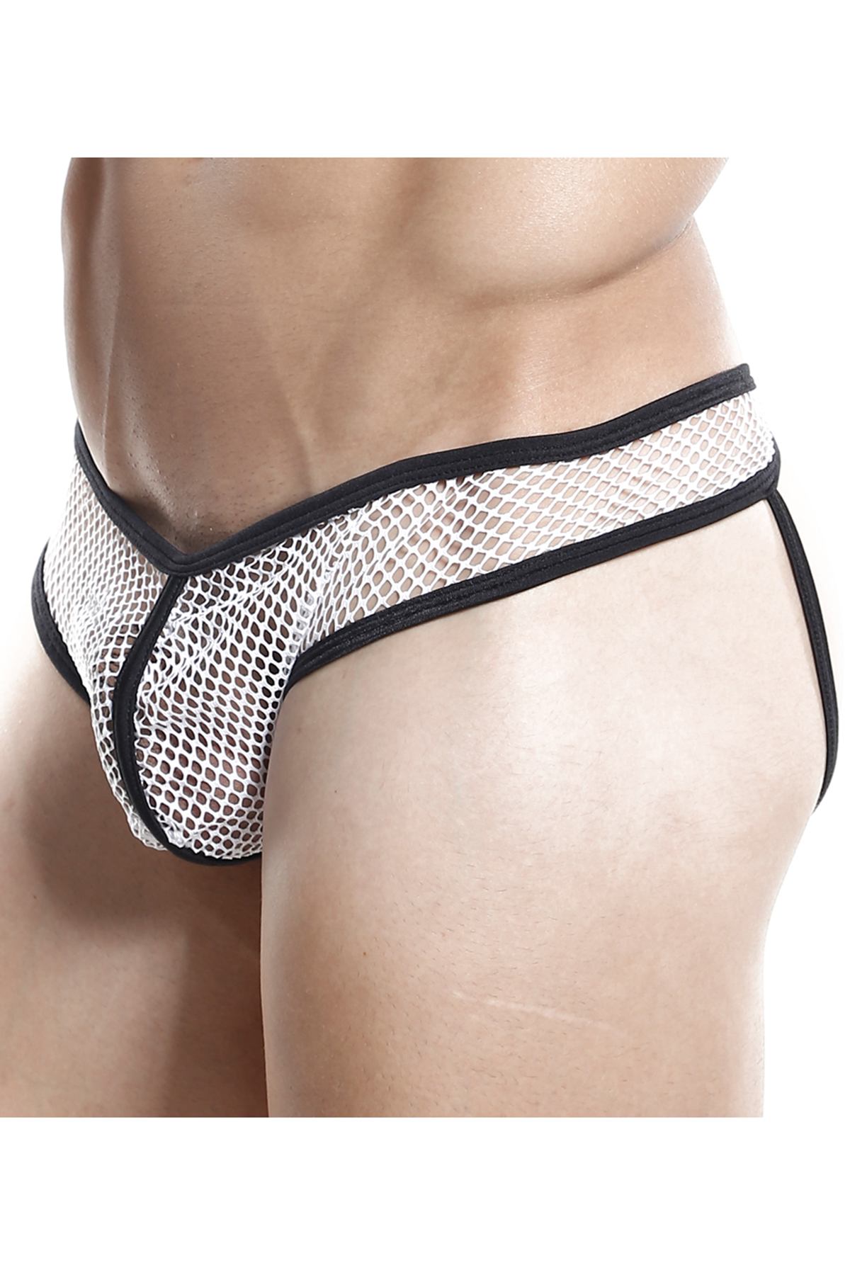 Good Devil White Mesh Jockstrap