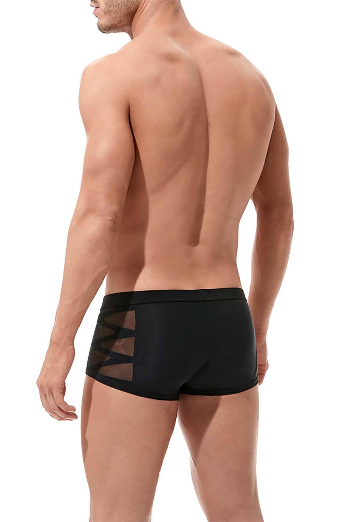 Gregg Homme Black High Line Laser Cut Mesh Trunk