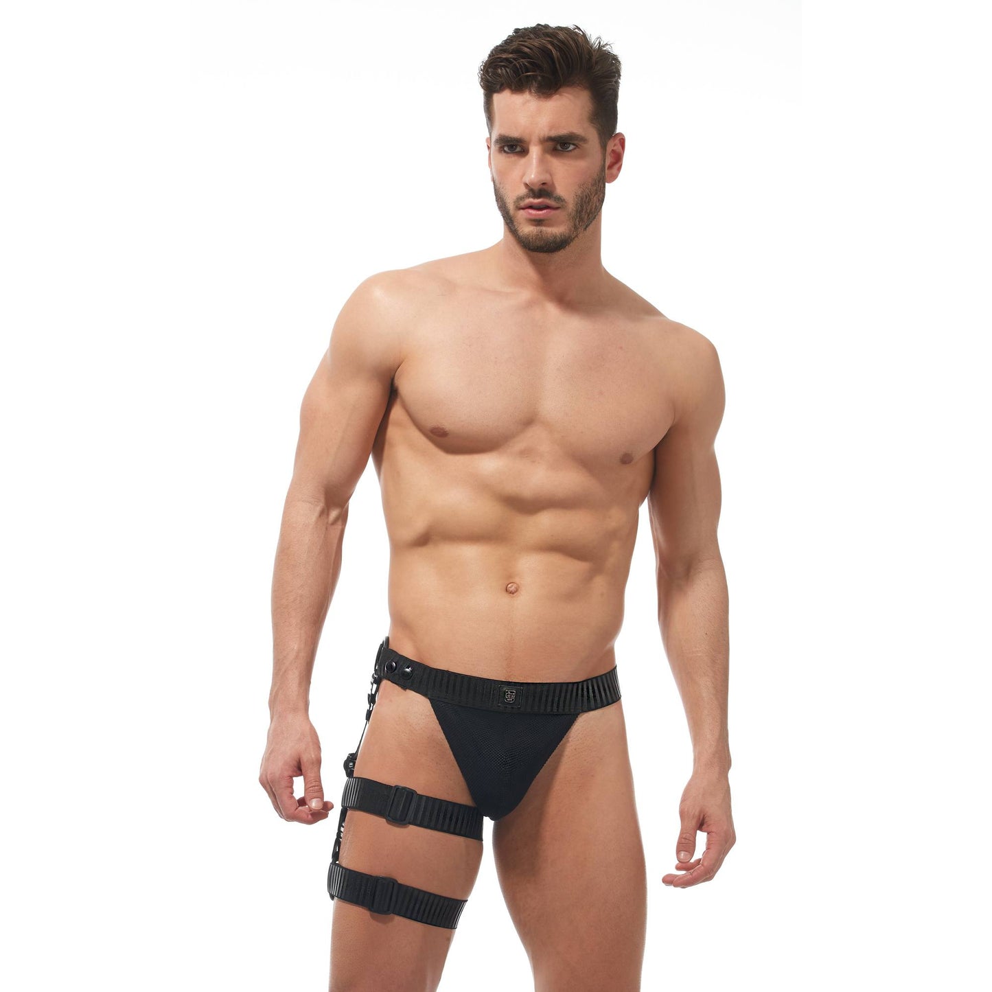 Gregg Homme Black Strap Harness Bottom With Leg Band