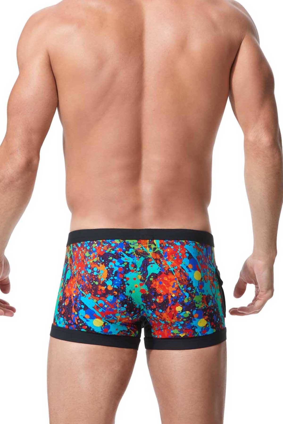 Gregg Homme Flamed-Print Swim Trunk