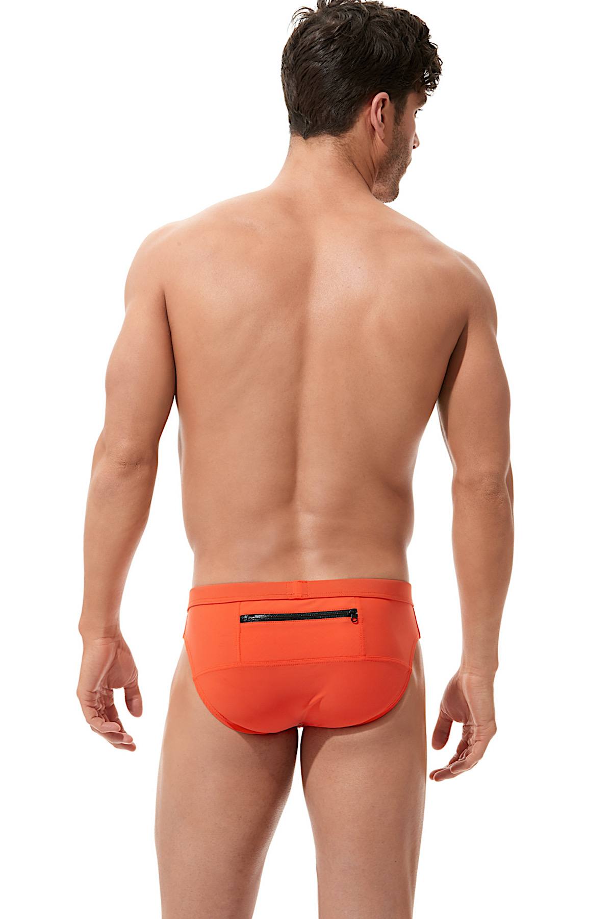 Gregg Homme Orange Exotic Swim Brief