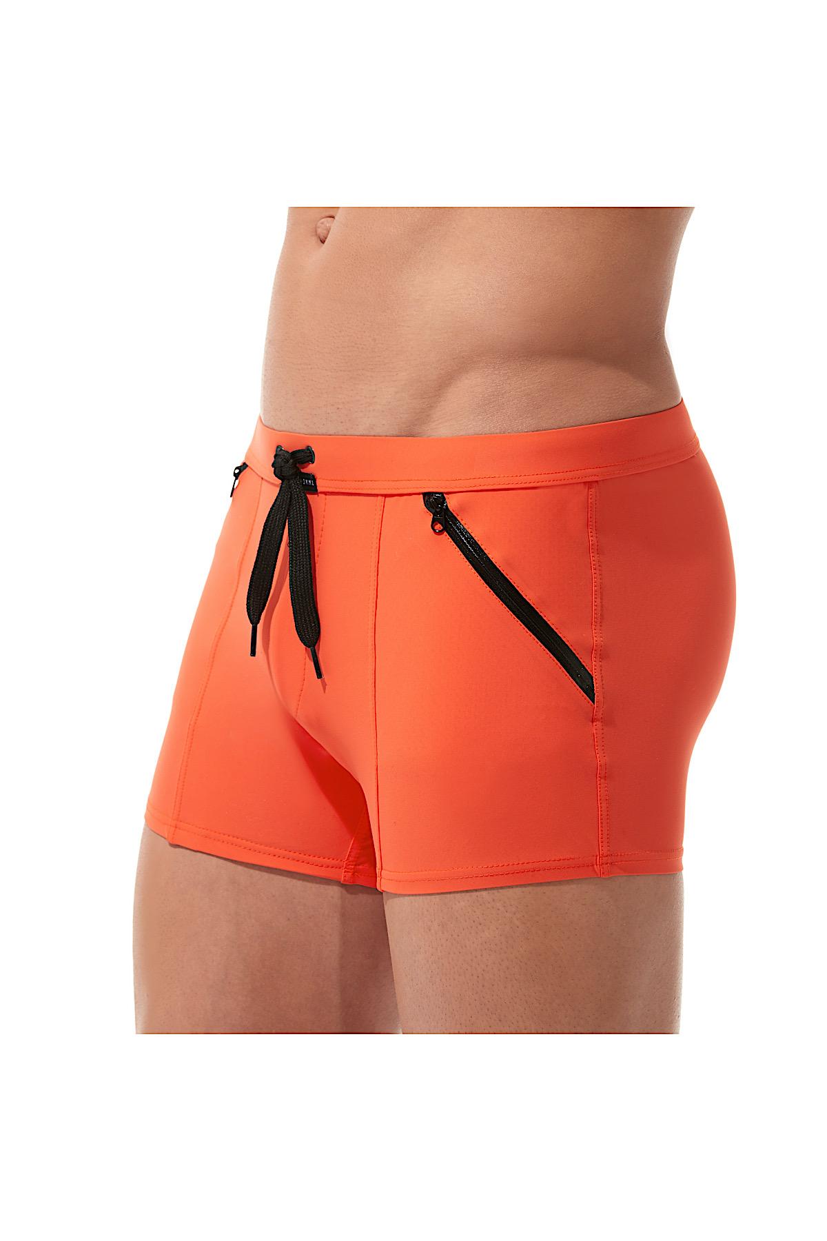 Gregg Homme Orange Exotic Swim Trunk