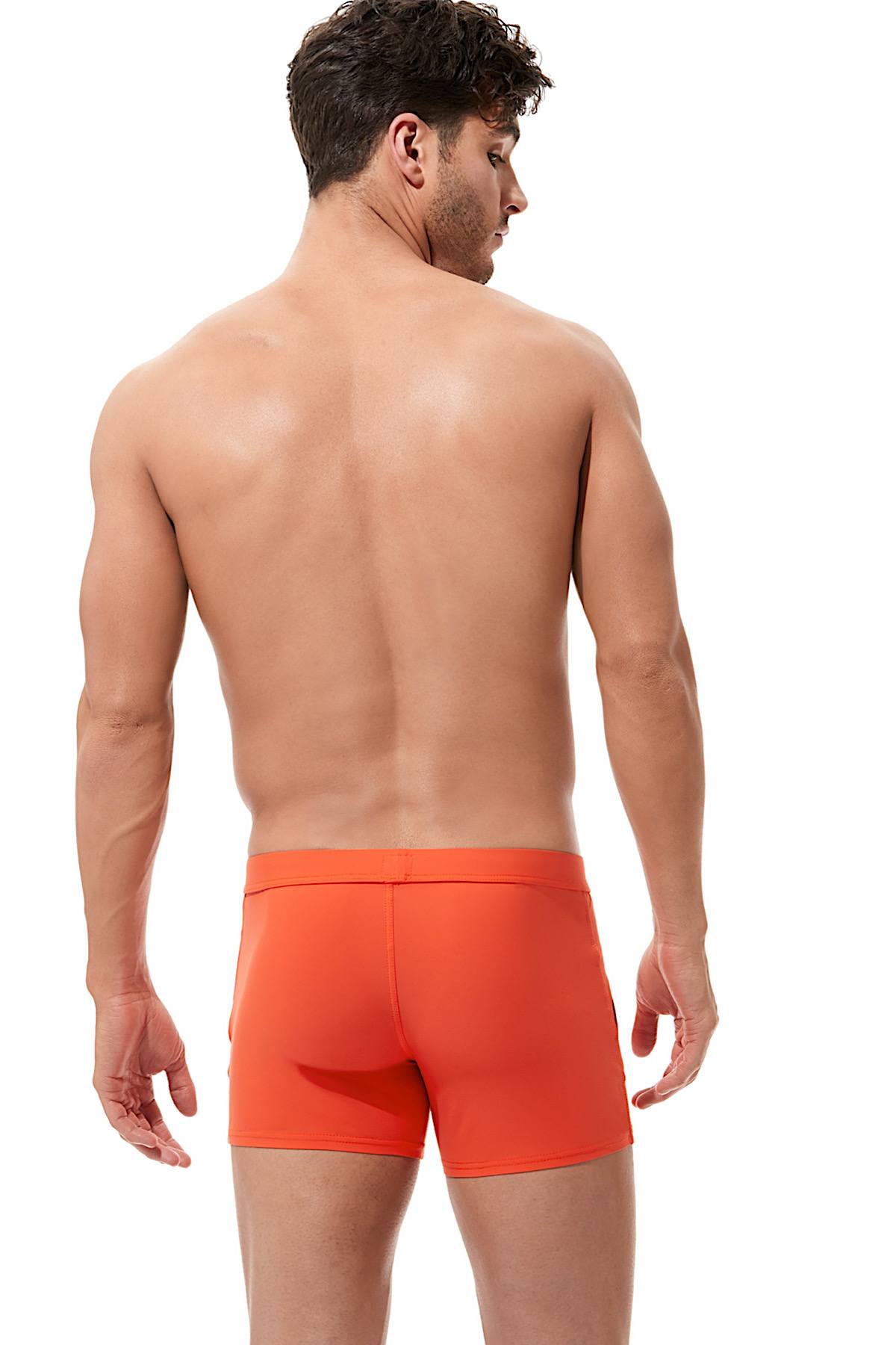 Gregg Homme Orange Exotic Swim Trunk