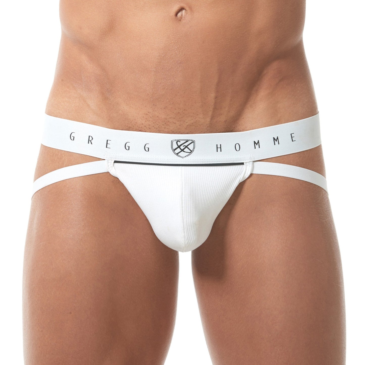 Gregg Homme White Ribbed Modal Jock