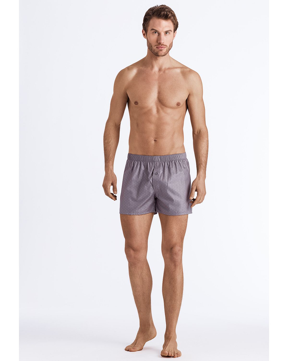 Hanro Fancy Woven Boxers Minimal Triangle