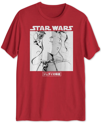 Hybrid Leia Manga Graphic T-shirt Red