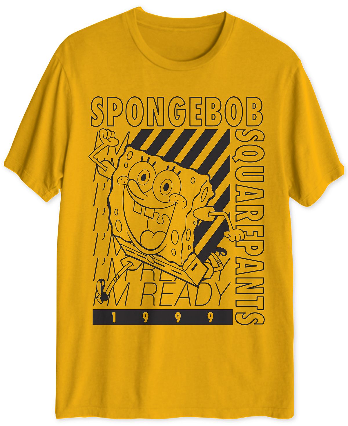 Hybrid Spongebob I'm Ready Graphic T-shirt Gold