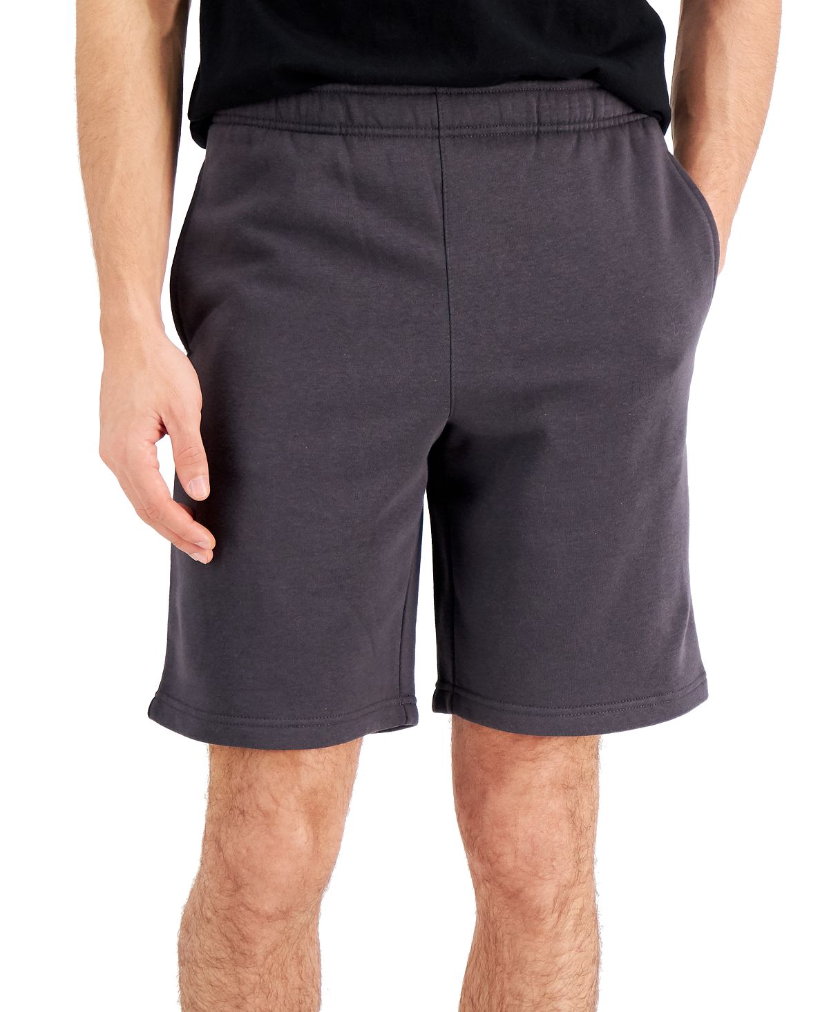 Id Ideology Fleece Shorts Deep Charcoal