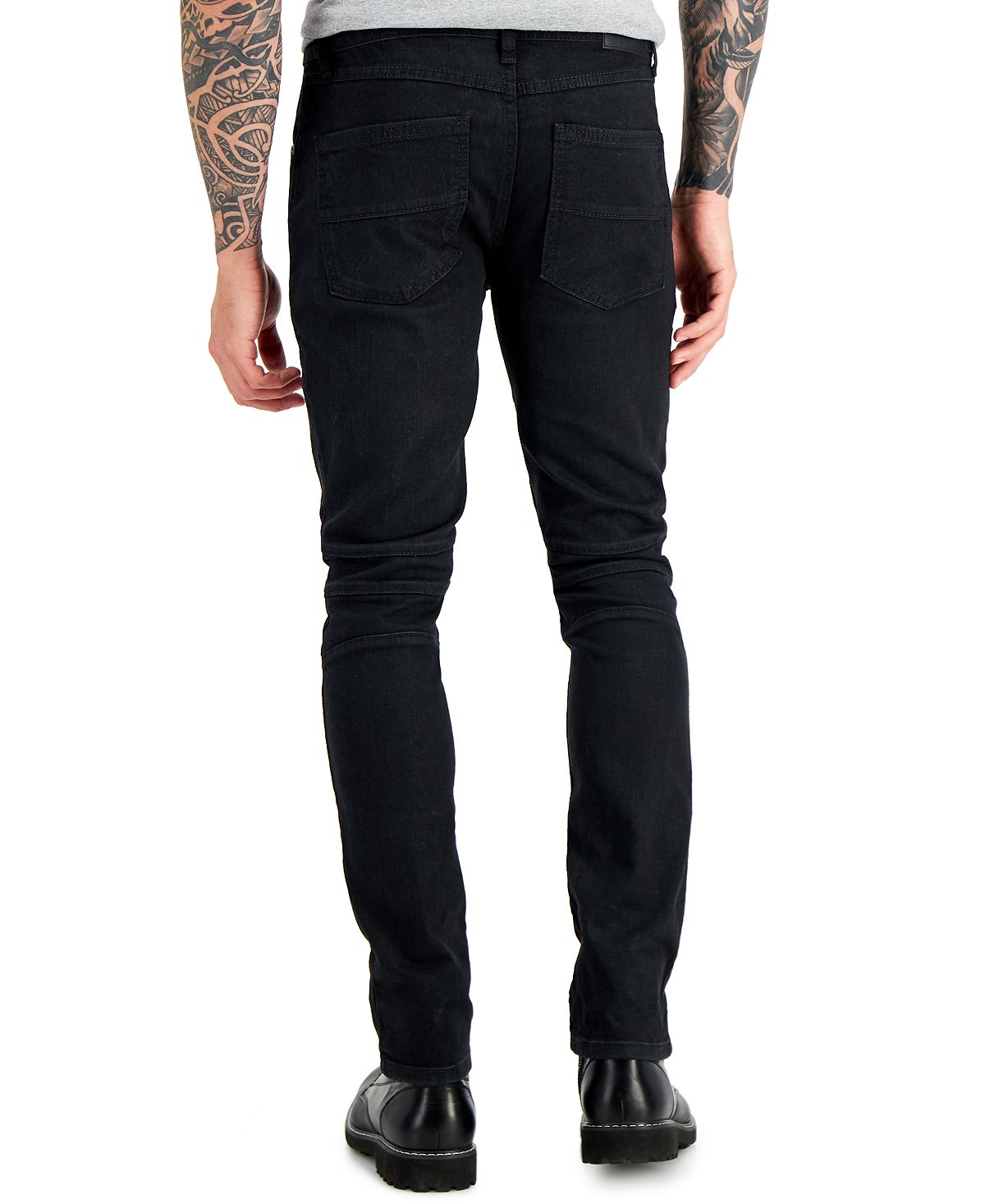 Inc International Concepts Black Coated Skinny-fit Jeans Black Wash