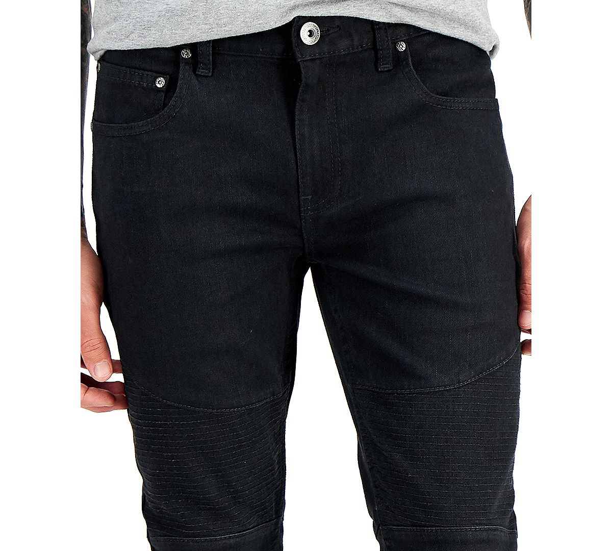 Inc International Concepts Black Coated Skinny-fit Jeans Black Wash