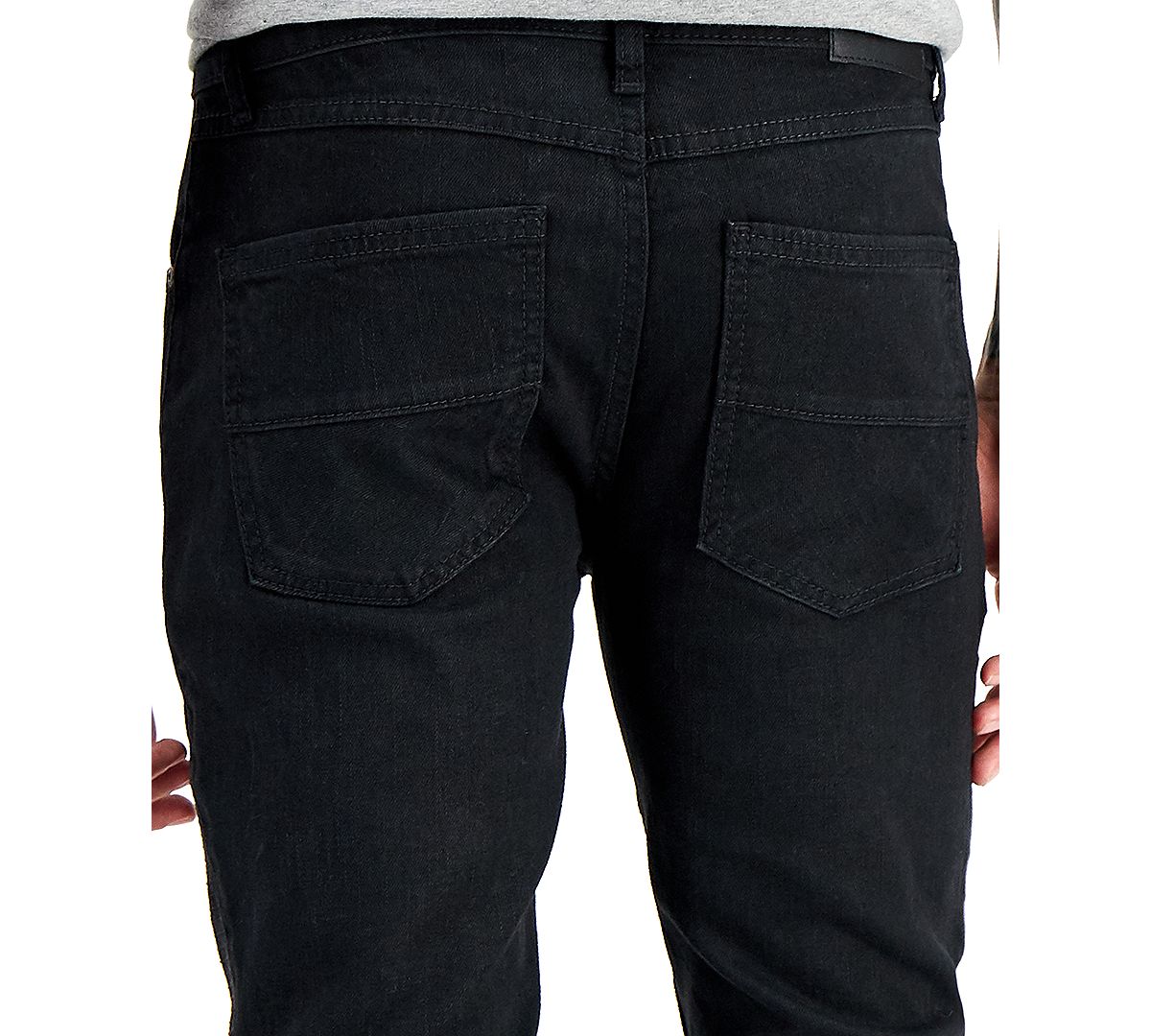 Inc International Concepts Black Coated Skinny-fit Jeans Black Wash