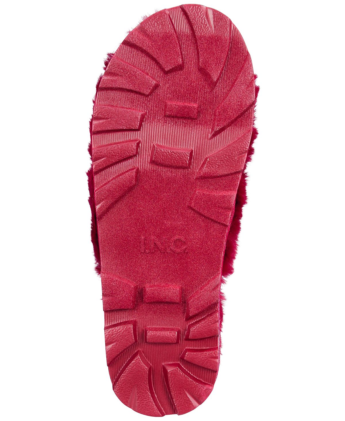 Inc International Concepts Faux-fur Slippers Red