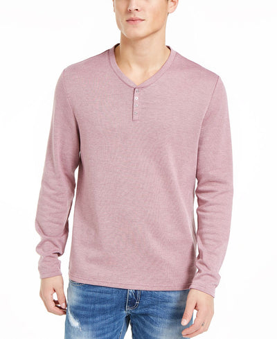 Inc International Concepts Inc Radar Long-sleeve Henley Pale Mauve