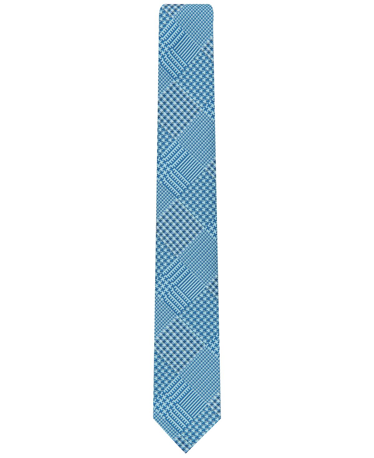 Inc International Concepts Plaid Skinny Tie Teal