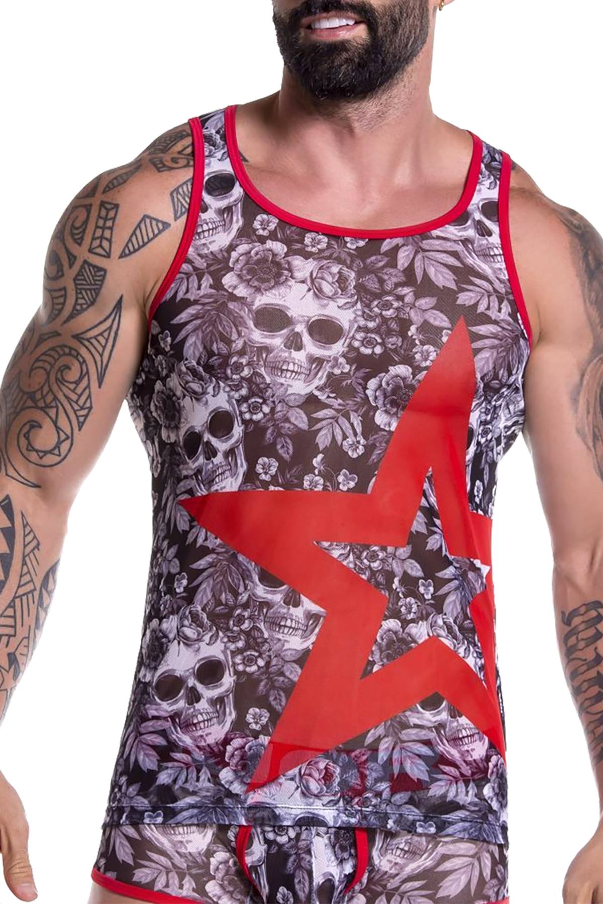 JOR Tequila Skull-Printed Tank Top