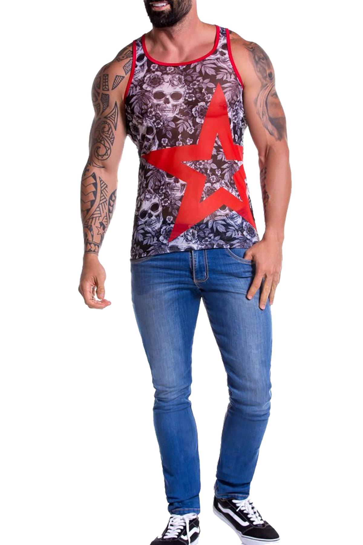 JOR Tequila Skull-Printed Tank Top