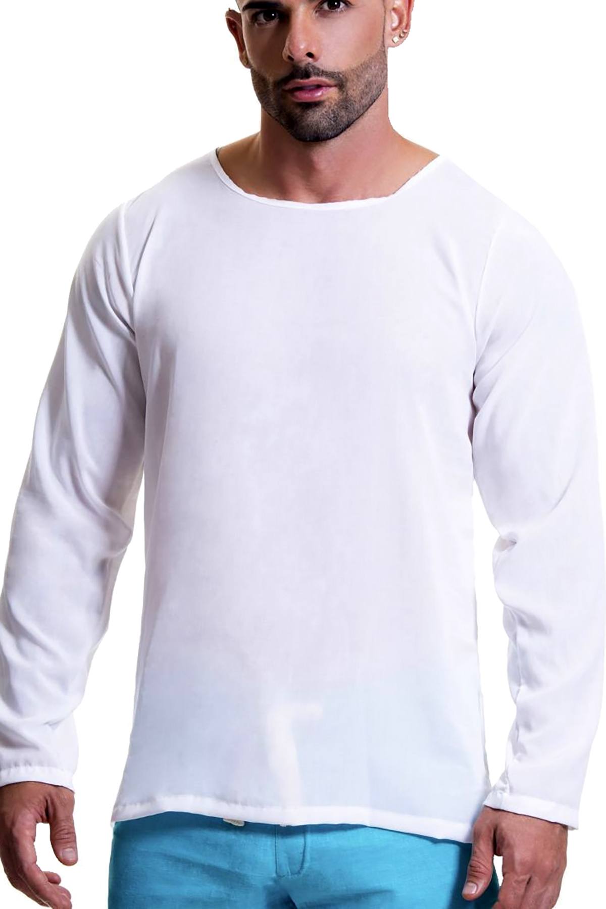 JOR White Baru Long-Sleeve Top